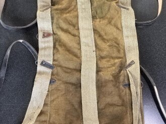 Österreich / Ungarn 1. Weltkrieg, Vorrichtung , vermutlich zum Verlasten von schwerem Gerät für Gebirgstruppen. Guter Zustand, originales Tarnmaterial in den Maßen 60 x 130cm