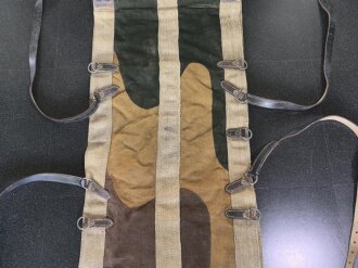 Österreich / Ungarn 1. Weltkrieg, Vorrichtung , vermutlich zum Verlasten von schwerem Gerät für Gebirgstruppen. Guter Zustand, originales Tarnmaterial in den Maßen 60 x 130cm