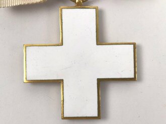 Deutsches Rotes Kreuz,  Ehrenzeichen 3. Stufe (1937-1939) an Damenschleife, in Etui von Godet Berlin.