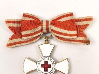 Bayern, Ehrenzeichen des Bayerischen Landesvereins vom Roten Kreuz 2. Klasse, an Damenschleife. Sehr guter Zustand