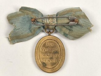 Bayern, Kriegserinnerungszeichen des bayerischen Landesvereins vom Roten Kreuz, Für Verdienste im Kriege 1914-1918, an Damenschleife