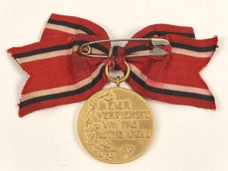 Preußen, Rot Kreuz Medaille 3.Klasse an Damenschleife