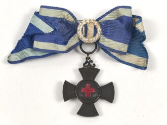 Bayern, Dienstauszeichnung für freiwillige Krankenpflege , bis 1918, an Damenschleife