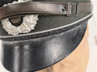 Deutsches Rotes Kreuz, Schirmmütze für Führer, Frühes Stück mit Lederschirm " Deutsche Wertarbeit" Sehr guter Zustand, Kopfgrösse 56