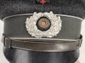 Deutsches Rotes Kreuz, Schirmmütze für Führer, Frühes Stück mit Lederschirm " Deutsche Wertarbeit" Sehr guter Zustand, Kopfgrösse 56