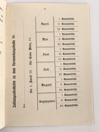 Freiwillige Krankenpflege, Ausweiskarte und Verwendungsbuch datiert 1914 / 1915. Sehr guter Zustand