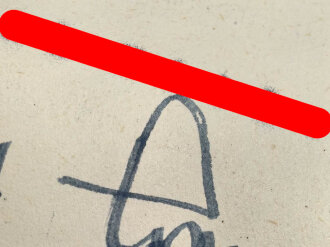Adolf Galland, Kommodore Jagdgeschwader 26, eigenhändige Unterschrift auf Schriftverkehr , datiert 1941