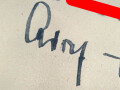 Adolf Galland, Kommodore Jagdgeschwader 26, eigenhändige Unterschrift auf Schriftverkehr , datiert 1941