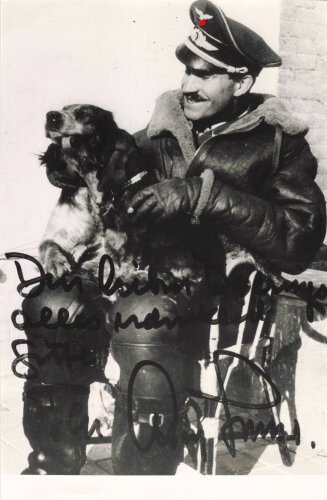 Adolf Galland, Kommodore Jagdgeschwader 26, Reprofoto mit...