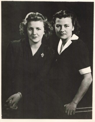 Eva Braun, verheiratet mit Adolf Hitler. Fotokopie eines...