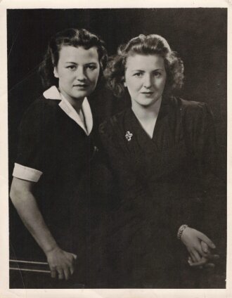 Eva Braun, verheiratet mit Adolf Hitler. Fotokopie eines...