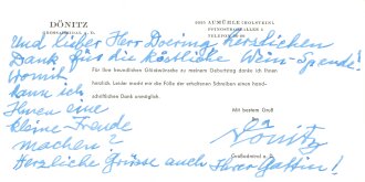 Karl Dönitz,  Großadmiral der Kriegsmarine und...