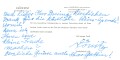 Karl Dönitz,  Großadmiral der Kriegsmarine und Befehlshaber der U-Boote. Eigenhändige Unterschrift auf Dankeskarte von 1972, samt zugehörigem Umschlag