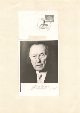 Konrad Adenauer, Deutscher Bundeskanzler von 1951-1955,...