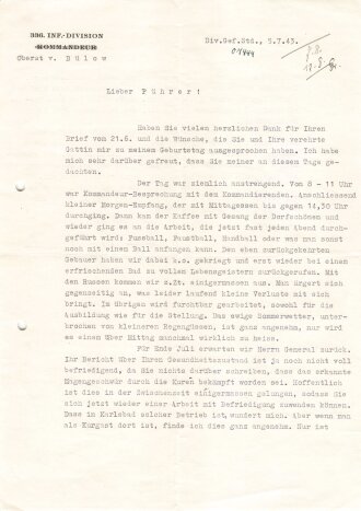 Werner von Bühlow, Oberst, stellvetretender...