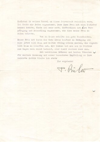 Werner von Bühlow, Oberst, stellvetretender...