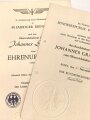 Theodor Heuss, erster Bundespräsident der Bundesrepublik Deutschland. Eigenhändige Unterschrift auf einer Ernennungsurkunde zum Oberreichsbahnrat, datiert 1950. Dazu ein weiteres Dokument