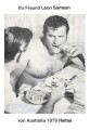 Leon Samson " Samson the Strongman" Eigenhändige Unterschrift auf DIN A5 Karte 1980