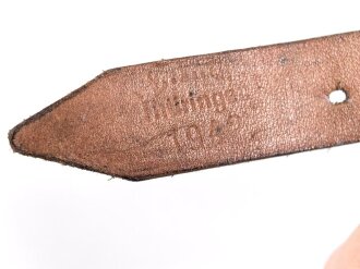 Tornisterriemen Wehrmacht datiert 1942, wohl ungebraucht