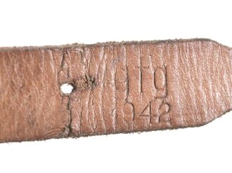 Tornisterriemen Wehrmacht datiert 1942,  gebraucht