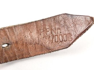 Tornisterriemen Wehrmacht  mit RF Nummer,  gebraucht