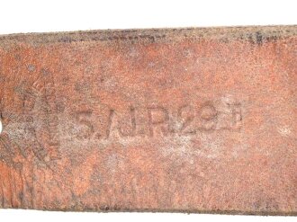 Trageriemen für einen Tornister der Wehrmacht, datiert 1935