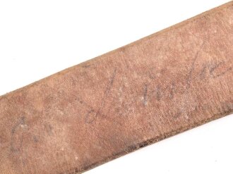 Trageriemen für einen Tornister der Wehrmacht, datiert 1938
