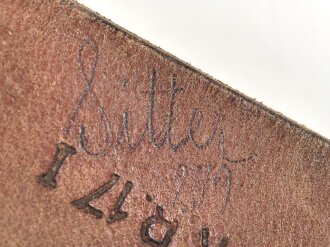 Trageriemen für einen Tornister der Wehrmacht, datiert 1937