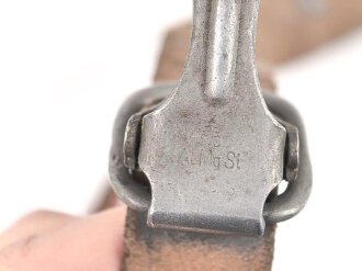 Trageriemen für einen Tornister der Wehrmacht, datiert 1938