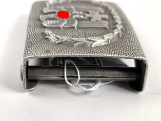 Deutsches Rotes Kreuz, Koppelschloss für Mannschaften in gutem Zustand. Aluminium, " GES.GESCH.1"