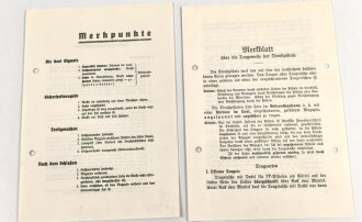 " Die neue Walther Polizei Pistole ( Modell P.P.)  DON A4 Faltblatt, gelocht. Dazu " Merkblatt über die Trageweise der Dienstpistole