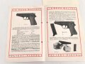" Die neue Walther Polizei Pistole ( Modell P.P.)  DON A4 Faltblatt, gelocht. Dazu " Merkblatt über die Trageweise der Dienstpistole