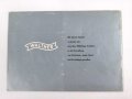 " Walther Selbstlade Pistole P38 " 22 seitiger Prospekt