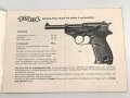 " Walther Selbstlade Pistole P38 " 22 seitiger Prospekt