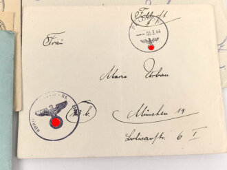 Feldgendarmerie Trupp 1120, 15 Feldpostbriefe eines Angehörigen