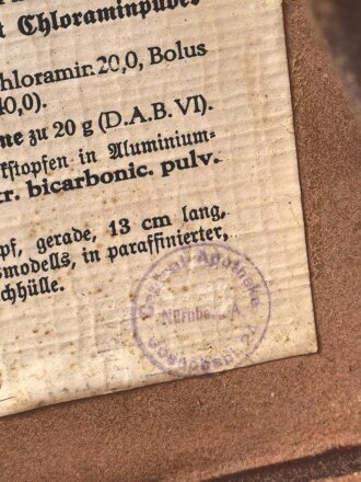 Luftschutz Gastasche datiert 1938, Gebraucht