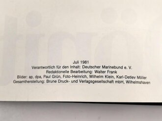 Buch " Dokumentation zur Zeitgeschichte: Großadmiral Dönitz" 69 Seiten, Herausgeber Deutscher Marinebund  im Jahr der Beisetzung von Karl Dönitz 1981. Gebraucht