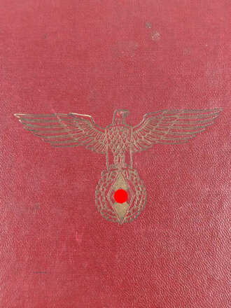 BDM Siegerurkunde in dekorativer DIN A5 Mappe " 1.Sieg bei der Untergaumeisterschaft im Skilauf des Untergaues Innsbruck Land 8 584) , datiert 1941
