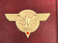 BDM Siegerurkunde in dekorativer DIN A5 Mappe " 1.Sieg bei der Untergaumeisterschaft im Skilauf des Untergaues Innsbruck Land 8 584) , datiert 1941