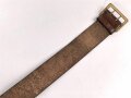 Zweidornkoppel für Angehörige von Parteiverbänden. Vergoldetes Schloss RZM M5/117. Leicht gekürzt, Gesamtlänge 96cm
