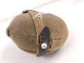 Feldflasche Wehrmacht, die Belederung unten an der Niete geklebt