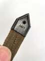 Feldflasche Wehrmacht, die Belederung unten an der Niete geklebt