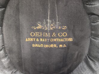 U.S. Army Indian wars Shako by Oehm & Co Baltimore. Well used, good condition