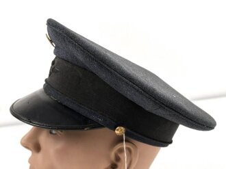 Belgien, Schirmmütze vermutlich Militär, weicher Lederschirm, mottig, unvollständig