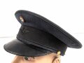 Belgien, Schirmmütze vermutlich Militär, weicher Lederschirm, mottig, unvollständig