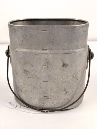 Kaiserreich, Unterteil eines Kochgeschirr Model 1887. Aluminium, datiert 1909