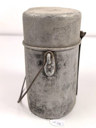 Kaiserreich, Kochgeschirr Model 1887. Aluminium, datiert 1908. Nachträglich angebrachter Griff, da die ursprünglich losen Griffe bei diesem Modell immer verloren gingen. Sicherlich im 1. Weltkrieg so ausgegeben