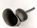 Kaiserreich, Kochgeschirr Model 1887. Aluminium, datiert 1908. Nachträglich angebrachter Griff, da die ursprünglich losen Griffe bei diesem Modell immer verloren gingen. Sicherlich im 1. Weltkrieg so ausgegeben
