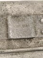 Kaiserreich, Kochgeschirr Model 1887. Aluminium, datiert 1908. Nachträglich angebrachter Griff, da die ursprünglich losen Griffe bei diesem Modell immer verloren gingen. Sicherlich im 1. Weltkrieg so ausgegeben