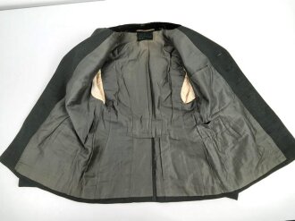 Forstdienst III.Reich, Dienstbluse für einen Revierförster, Scheideretikett von 1936. Die Kragenspiegel original vernäht, die Schulterstücke nur angeheftet